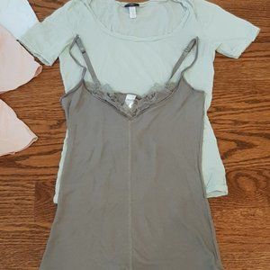 Two Hanro and Cosabella undershirts Sz. XS/S
